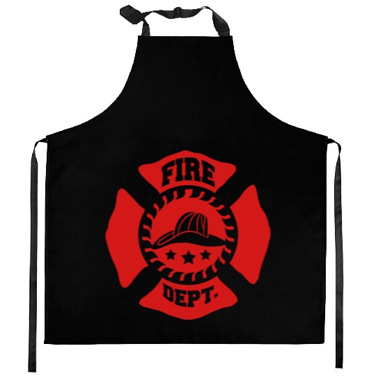 Fire Brigade logo symbol design Kitchen Aprons
