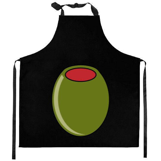 green olive Kitchen Aprons