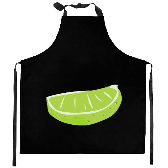 Lime Wedge Kitchen Aprons
