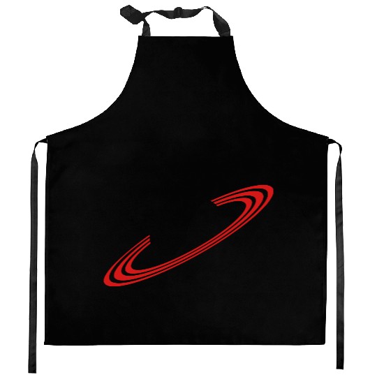 Planet with Rings Kitchen Aprons