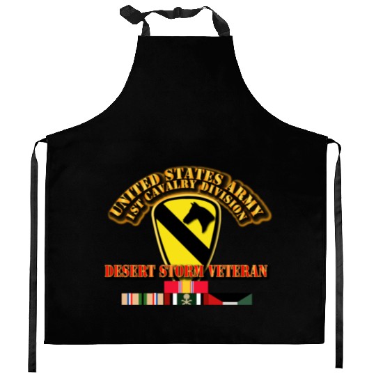 Army - 1st Cavalry Division - Desert Storm Veteran Kitchen Aprons