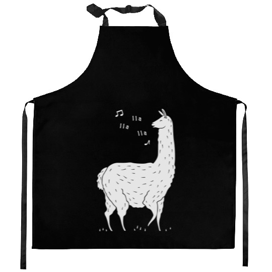 SONG OF THE LLAMA Kitchen Aprons