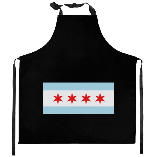 Flag of Chicago Kitchen Aprons
