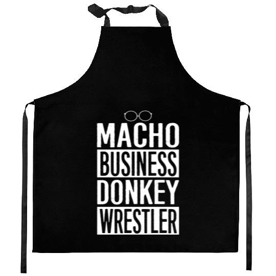 News radio – Macho business donkey wrestler Kitchen Aprons