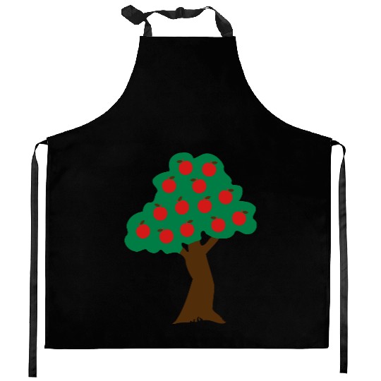 ♥ټApple Tree-Eat More Awesome Fruitټ♥ Kitchen Aprons