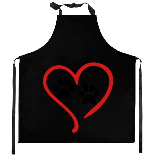 I Love My Dog Kitchen Aprons