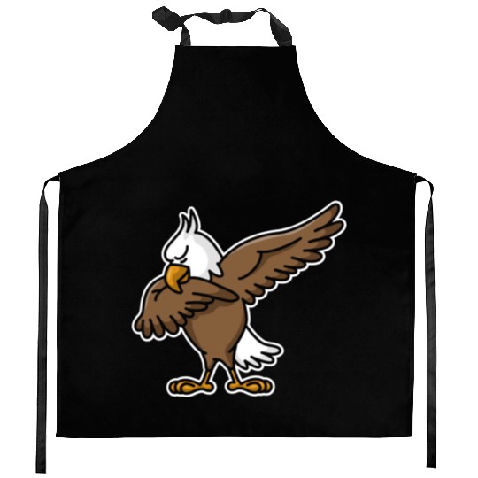 Dabbing dab proud American Eagle coat of arms Kitchen Aprons