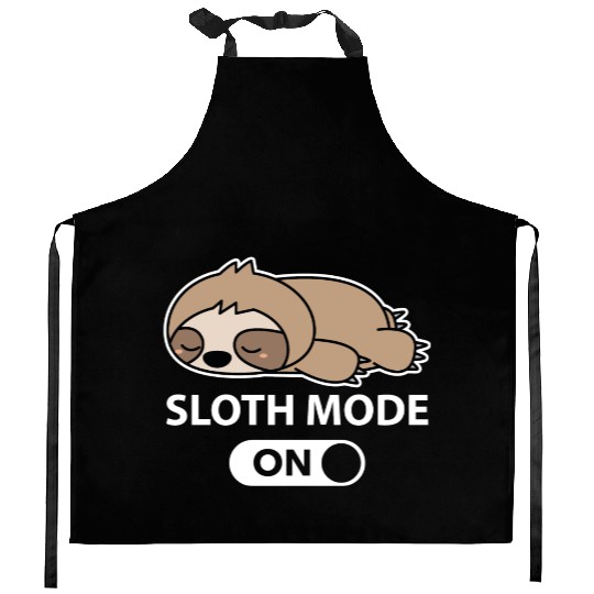 Sloth Mode On Kitchen Aprons