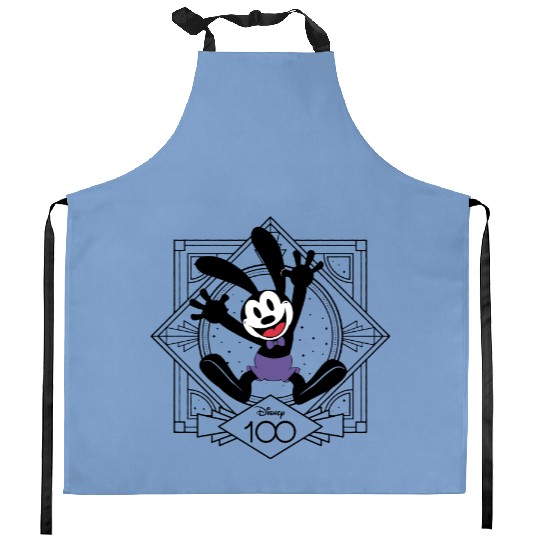Oswald Disney 100th Anniversary Kitchen Aprons, Disney 100 Years of Wonder Kitchen Aprons
