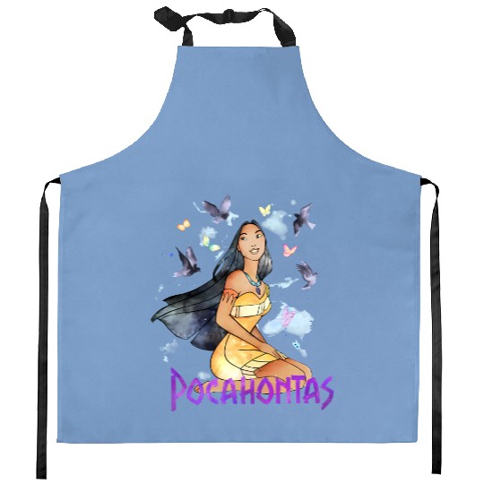 Disney Pocahontas Watercolors Of The Wind Graphic Kitchen Aprons