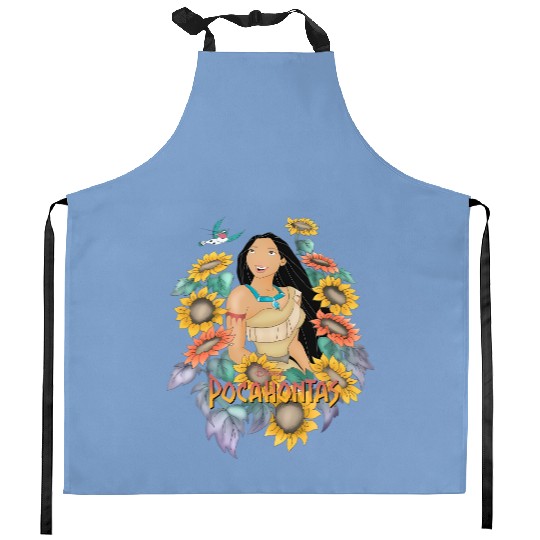Retro Disney Princess Pocahontas Sunflower Kitchen Aprons