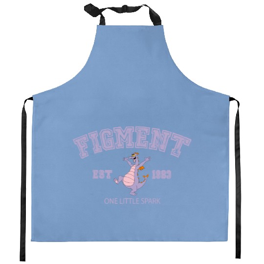 Vintage Figment Kitchen Aprons, Figment est 1983 Kitchen Aprons, Disneyland Kitchen Aprons, Epcot Kitchen Aprons