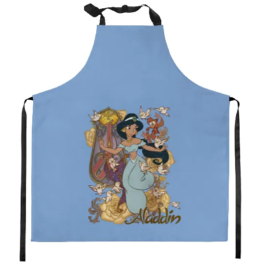Vintage Princess Jasmine Alladin Kitchen Aprons,Disney Character Kitchen Aprons