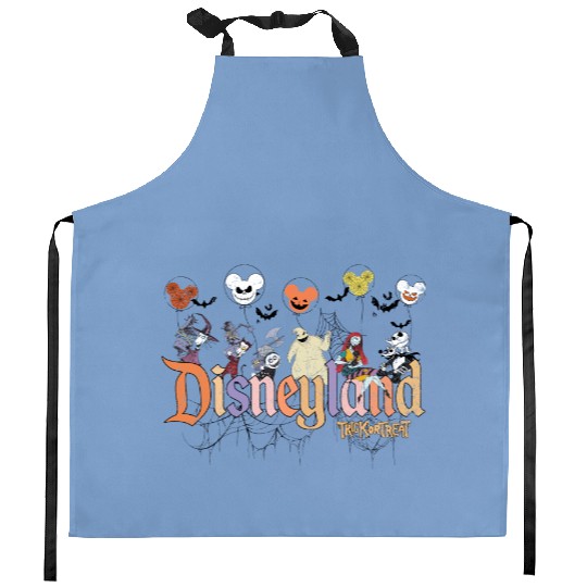 Vintage Disneyland Nightmare Before Christmas Halloween Kitchen Aprons