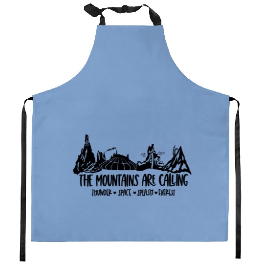 The Mountains are Calling - Disney Mountain Kitchen Aprons - Disney Family Kitchen Aprons