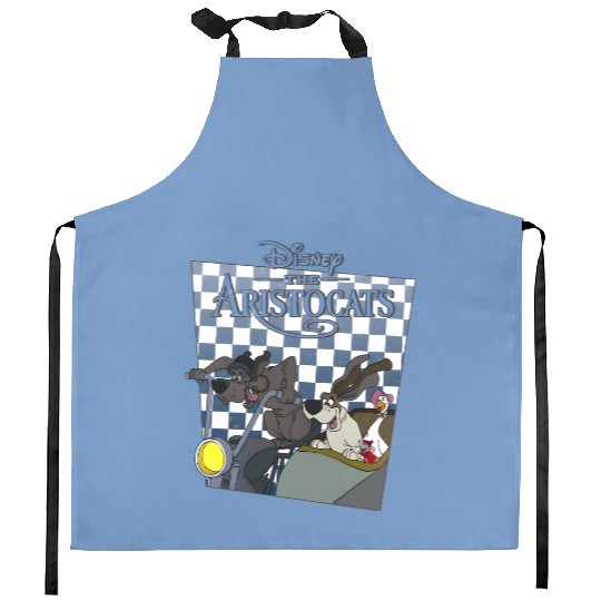 Disney Aristocats Checkerboard Poster Napoleon Lafayette Kitchen Aprons