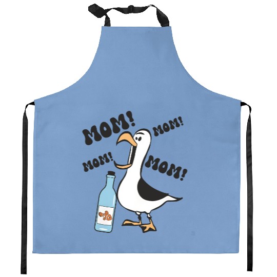 Nemo Seagull Mom Kitchen Aprons, Disney Finding Nemo Kitchen Aprons, Funny Nemo Kitchen Aprons, Disney Mom Kitchen Aprons