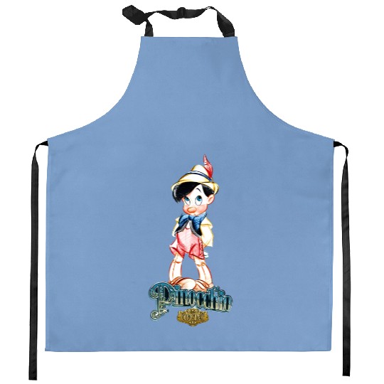 Disney Pinocchio Vintage Portrait Kitchen Aprons