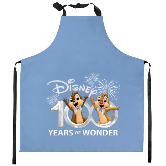 Chip and Dale Disney 100th Anniversary Kitchen Aprons, Disney 100 Years Of Wonder Kitchen Aprons