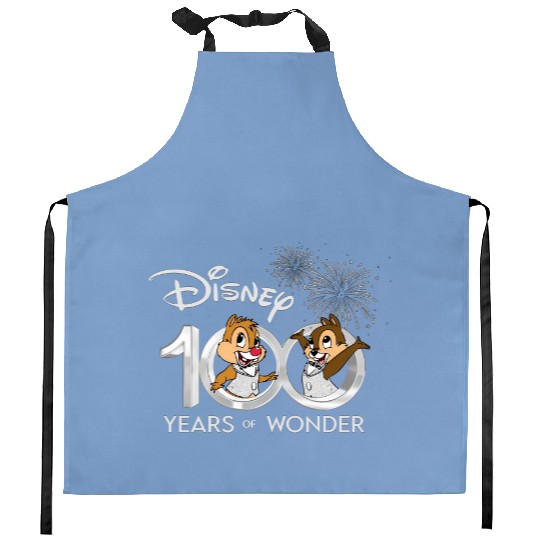 Disney 100 Years of Wonder Kitchen Aprons, 100th Anniversary Kitchen Aprons, Chip and Dale Kitchen Aprons