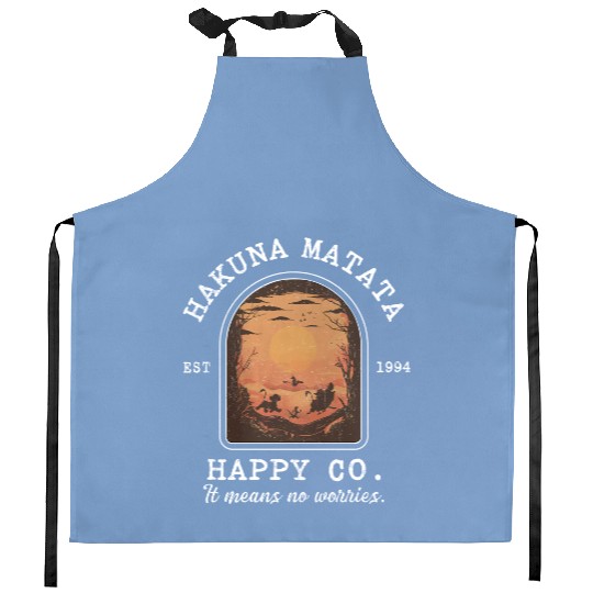  Hakuna Matata Kitchen Aprons, Happy Co, Retro Disney Lion King Kitchen Aprons, Animal Kingdom Kitchen Aprons