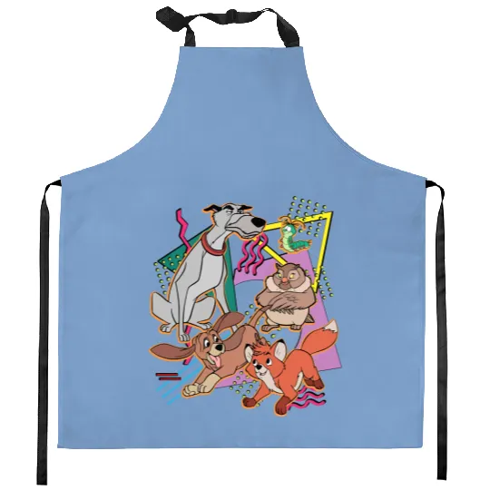 Disney The Fox and The Hound Kitchen Aprons, Disney Trip Kitchen Aprons