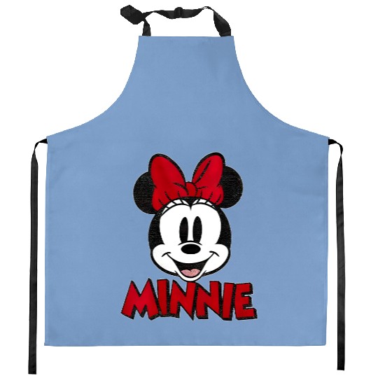 Minnie Mouse Kitchen Aprons, Minnie Disney Unisex Kitchen Aprons, Minnie Disney
