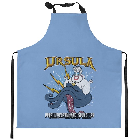 Disney Little Mermaid Ursula Quote Portrait Vintage Kitchen Aprons