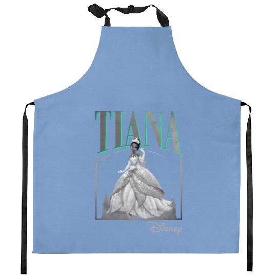 Retro Tiana 90s Kitchen Aprons, Disney princess Kitchen Aprons