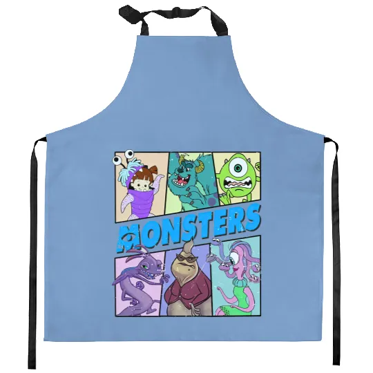 Disney Monsters Inc Kitchen Aprons, Monster Inc Kitchen Aprons, Monsters University Kitchen Aprons