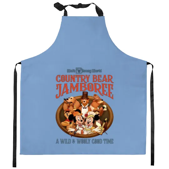 Disney Country Bear Jamboree Kitchen Aprons, Mickey Country Bear Kitchen Aprons