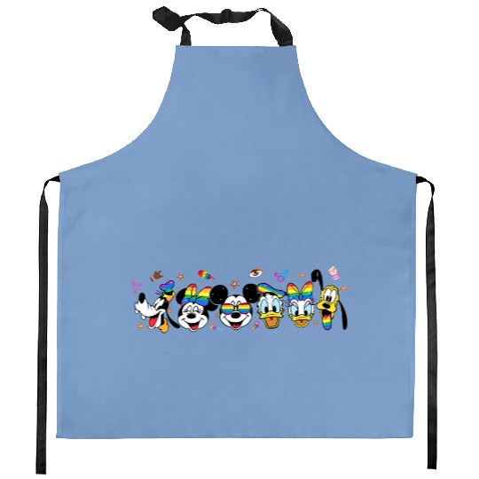 Disney Pride 2023 Kitchen Aprons, Rainbow Mickey