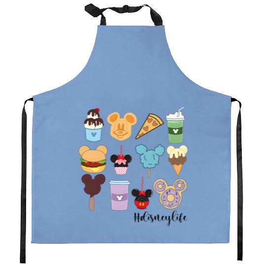 Disney Snacks Kitchen Aprons, Mickey Snacks Kitchen Aprons, Disney Life Kitchen Aprons, Disney Vacation Kitchen Aprons