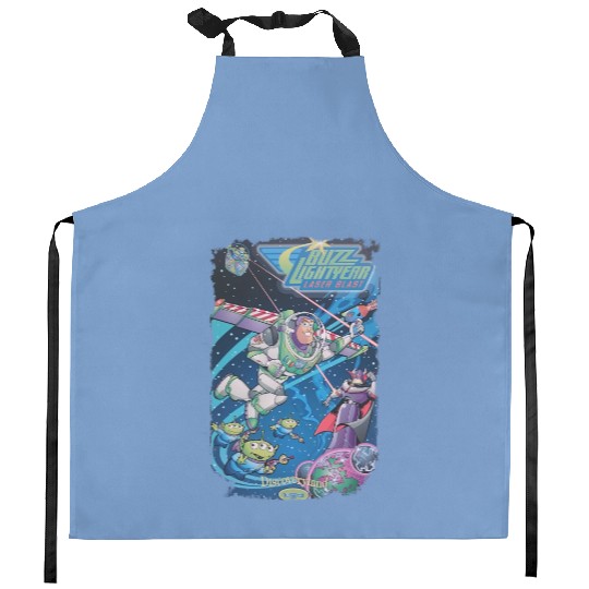 Retro Buzz Lightyear Kitchen Aprons, Retro Toy Story, Buzz Lightyear, Toy Story Kitchen Aprons, Disney Kitchen Aprons,  Toy Story