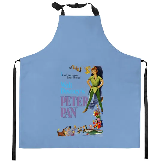 Peter Pan Kitchen Aprons, Vintage Peter Pan, Disney Kitchen Aprons, Vintage Disney Kitchen Aprons