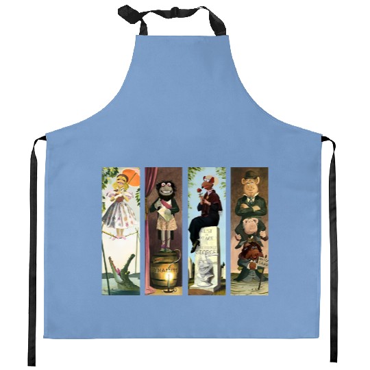 Disney The Muppets Haunted Mansion Halloween Retro Kitchen Aprons, Three Hitchhiking Ghosts Kitchen Aprons