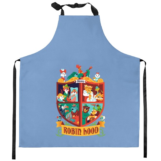 Vintage Disney Robin Hood Kitchen Aprons, Animal Kingdom Family Matching Kitchen Aprons