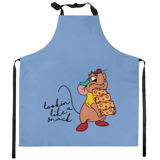 Disney Cinde Princess Funny Gus Lookin' Like A Snack Kitchen Aprons, Magic Kingdom WDW Unisex Kitchen Aprons