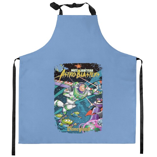 Vintage Buzz Lightyear Kitchen Aprons, Retro Disney Kitchen Aprons