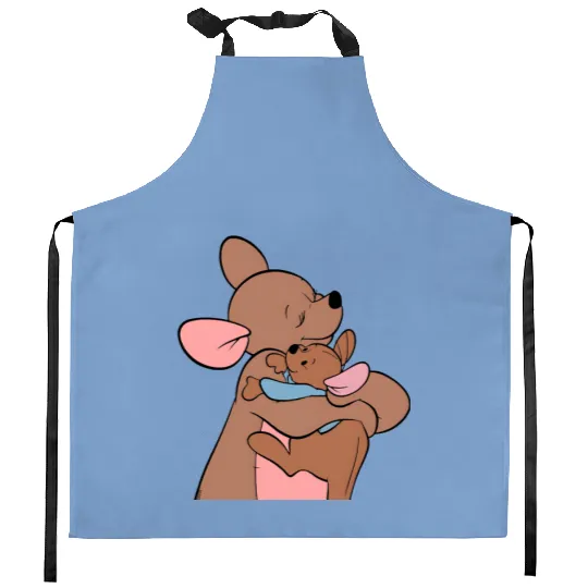 Kanga Roo Kitchen Aprons, Custom Kanga Roo The  Pooh Kitchen Aprons, Disney Kitchen Aprons, Kanga Roo The Pooh Birthday Kitchen Aprons