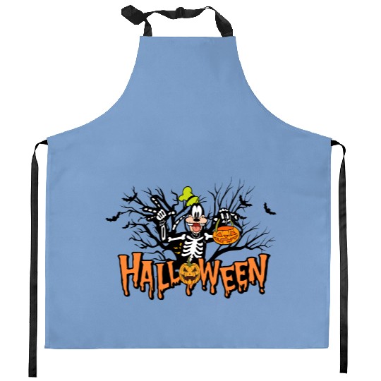 Goofy Halloween Kitchen Aprons, Disneyland Halloween Shirtt, Disney Spooky Season Kitchen Aprons