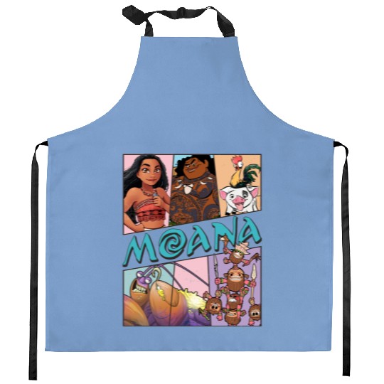 Moana Kitchen Aprons, Disney Princess Kitchen Aprons, Moana Characters Kitchen Aprons, Matching Princess Kitchen Aprons, Magic Kingdom Kitchen Aprons