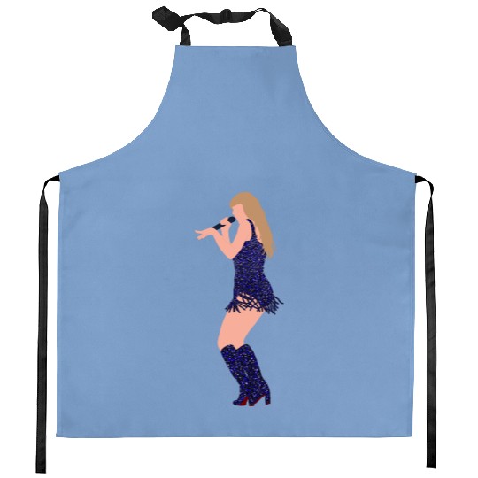 taylorswift midnights eras tour bejewled dance art Kitchen Aprons