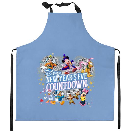 Disney New Years Kitchen Aprons, Disney  Kitchen Aprons, New Year's Eve Countdown Shir