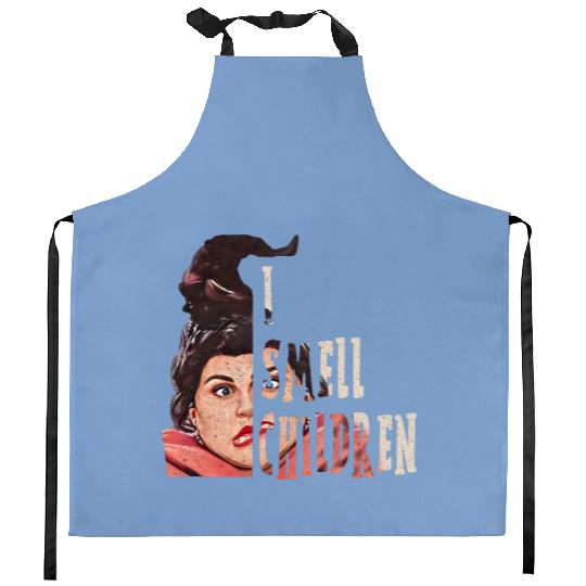 Retro Mary Sanderson Quote I Smell Kitchen Aprons, Hocus Pocus Kitchen Aprons, Disney Witch Kitchen Aprons