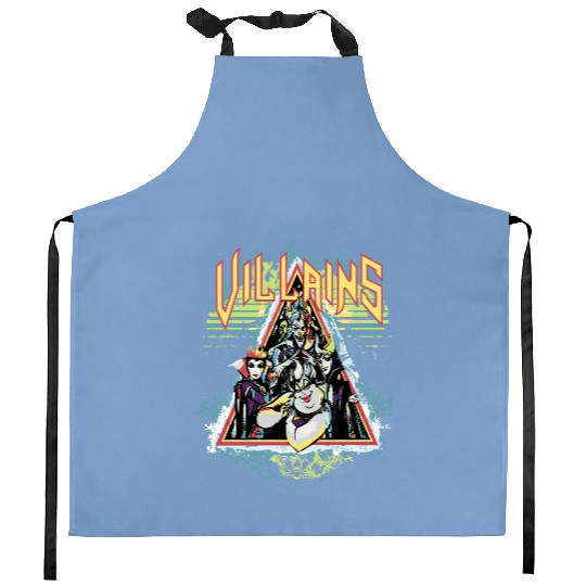 Retro Disney Villains Characters Maleficent Ursula Evil Kitchen Aprons