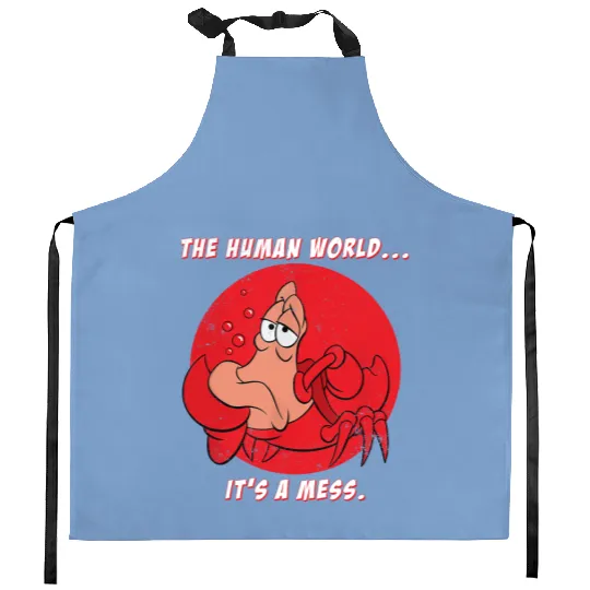Disney The Little Mermaid Kitchen Aprons, Sebastian Crab The Human World