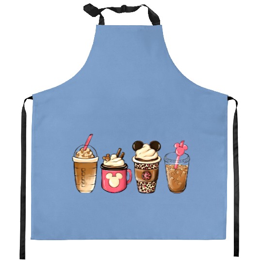 Disney Snacks Coffee Kitchen Aprons, Disney Snacks Kitchen Aprons, Disney Vacation Kitchen Aprons, Disneyland Travel Kitchen Aprons