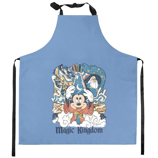 Vintage Magic Kingdom tanks, Disneyland Kitchen Aprons, Retro Mickey Mouse Kitchen Aprons