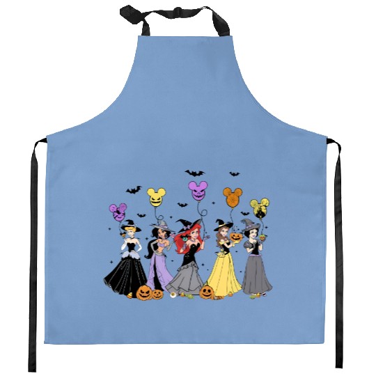 Disney Halloween Kitchen Aprons, Disney Princess Halloween Kitchen Aprons